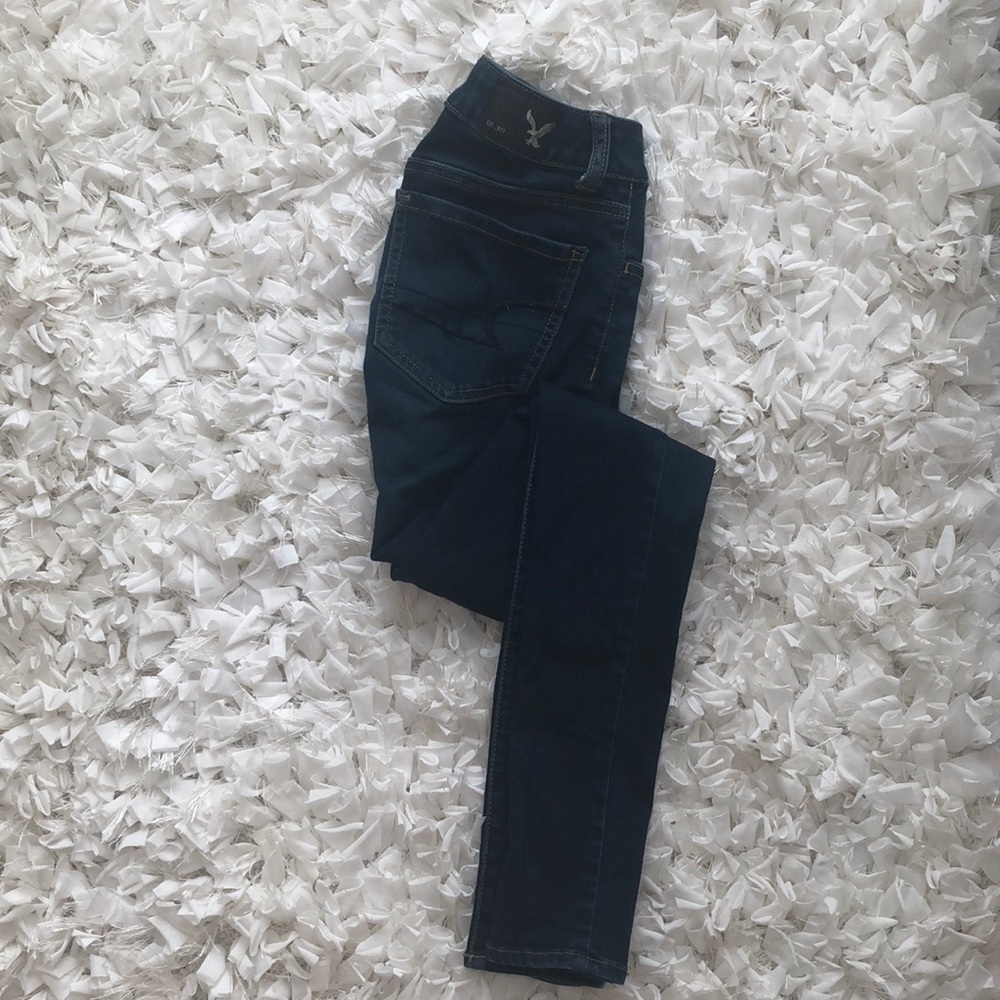 American Eagle dark blue jeans!